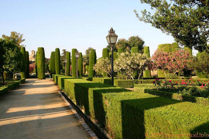 Caminhe pelos jardins, Alcazar Cordoba - Espanha