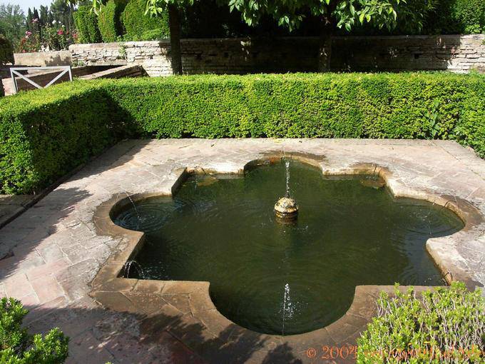 Fountain Jardines Bajos, Alhambra Generalife Granada - Espanha, Andaluzia