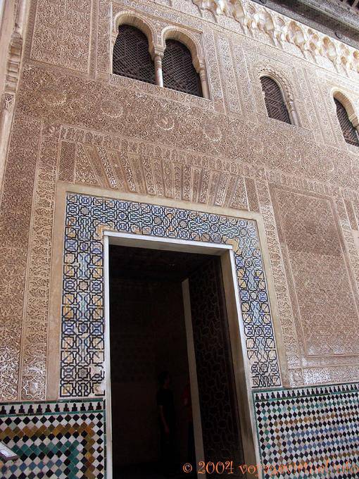 Do lado de fora da sala dos Embaixadores, Alhambra, Granada - Espanha