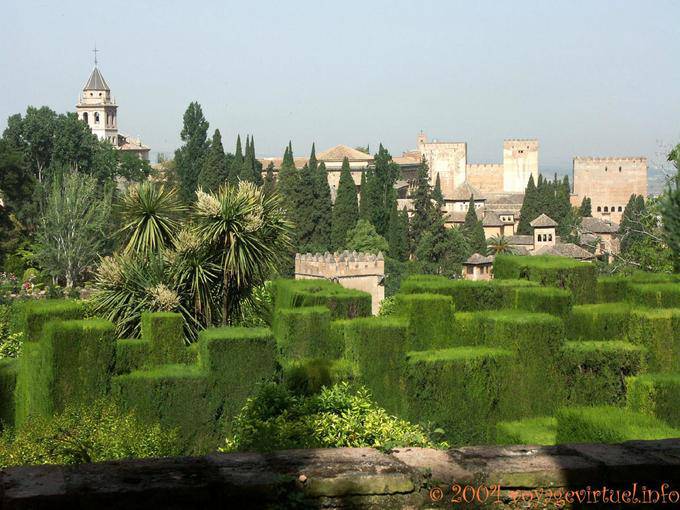 Jardines del Generalife Bajos, Alhambra, Granada - Espanha