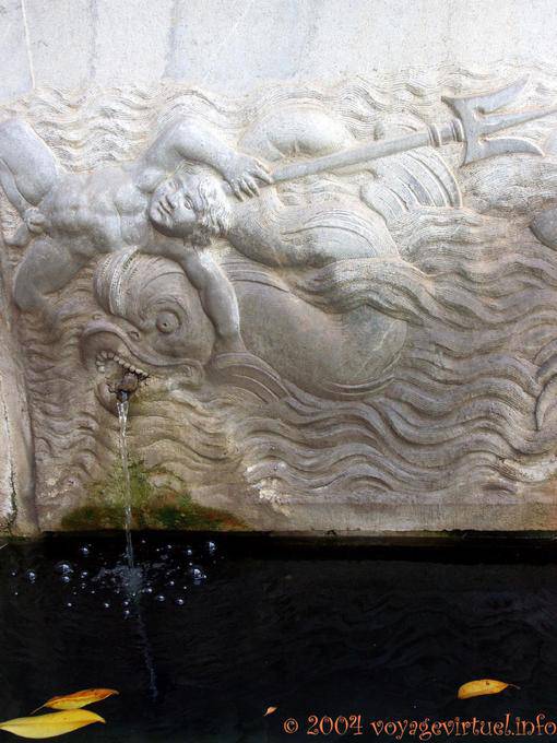 Close-up na fonte, Granada Alhambra - Espanha