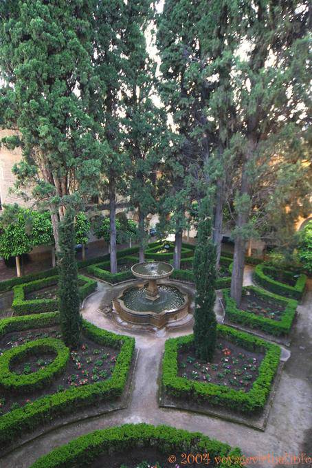 Pátio do Lindaraja, Alhambra Nasrid Granada - Espanha, Andaluzia