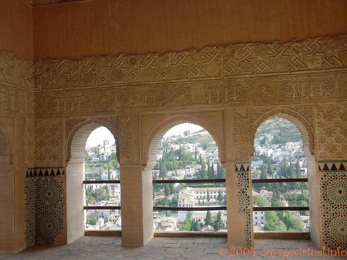 Ponto de Observação de Daraxa. Interior, Alhambra Nasrid Granada - Espanha