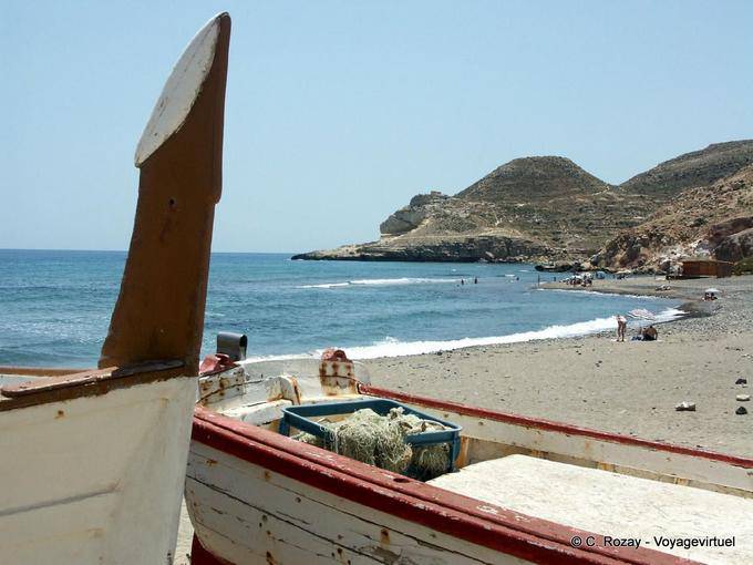 Curva do barco Cabo de Gata - Espanha, Andaluzia