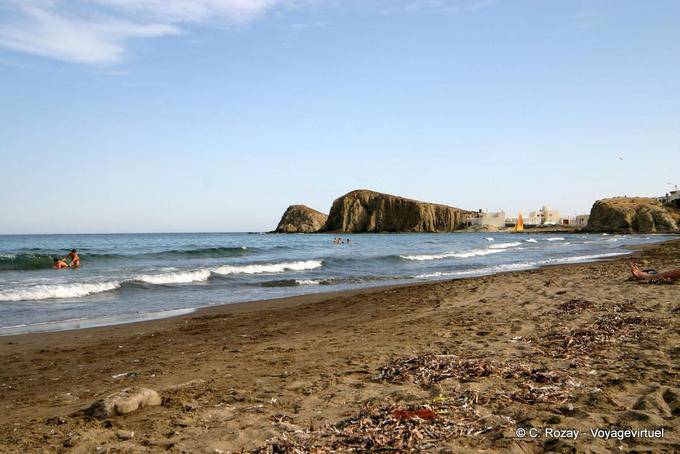 Praia norte de Isleta del Moro, Cabo de Gata - Espanha, Andaluzia
