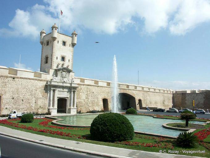 Paredes de turismo e fonte, Cadiz - Espanha