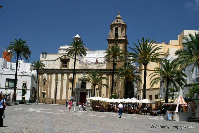 Plaza de la Catedral, Cadiz - Espanha, Andaluzia
