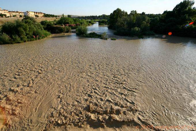 Rio Guadalquivir irritado, Cordoba - Espanha, Andaluzia
