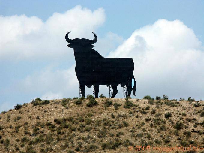 Silhueta touro - Espanha, Andaluzia