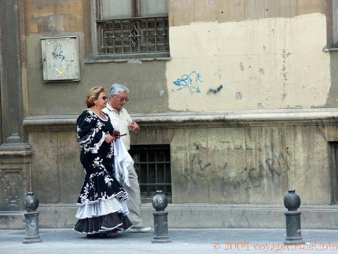 O vestido tradicional, Granada - Espanha, Andaluzia