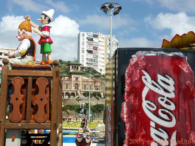 Malaga, entre Pinóquio e Coca - Espanha, Andaluzia
