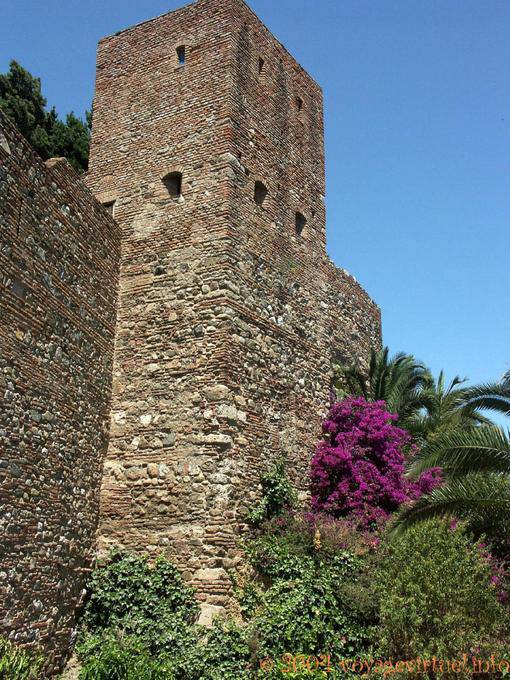 Torre Praça da Alcazaba, Malaga - Espanha, Andaluzia