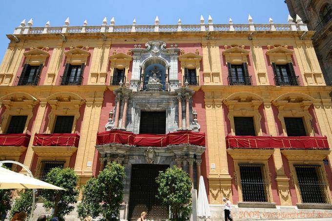 Palacio Episcopal, Plaza Obispo, Malaga - Espanha, Andaluzia