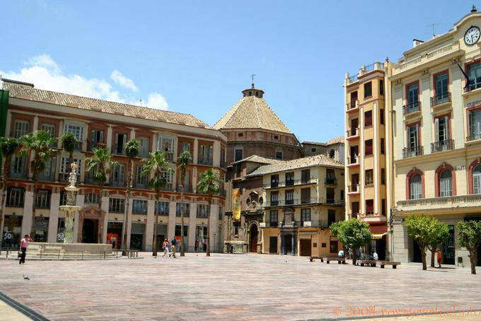 Plaza de la Constitución, Malaga - Espanha, Andaluzia