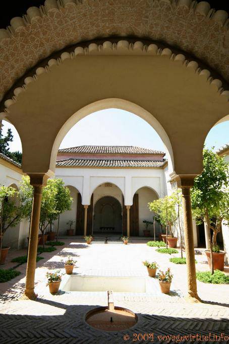 Um dos pátios da Alcazaba, Malaga - Espanha, Andaluzia