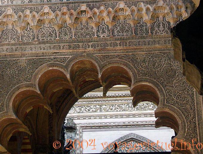 Retail arquitetura islâmica arco lobadas, Mezquita Cordoba - Espanha, Andaluzia