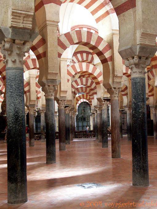 Mármore preto e rosa acrescentando Alhaken, Mezquita Cordoba - Espanha