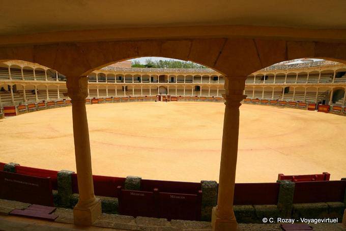 Ronda Praça de Touros que data de 1785, o mais antigo da Andaluzia, Ronda - Espanha, Andaluzia