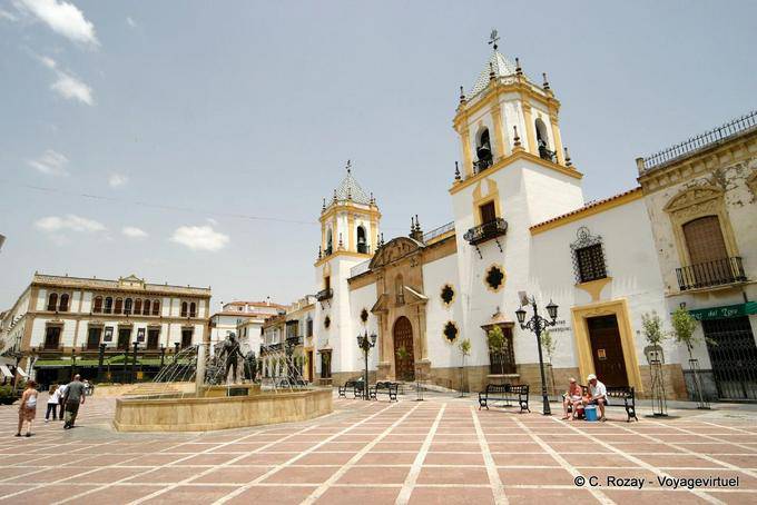 Vista Nuestra Señora del Socorro do Plaza del Socorro, Ronda - Espanha, Andaluzia