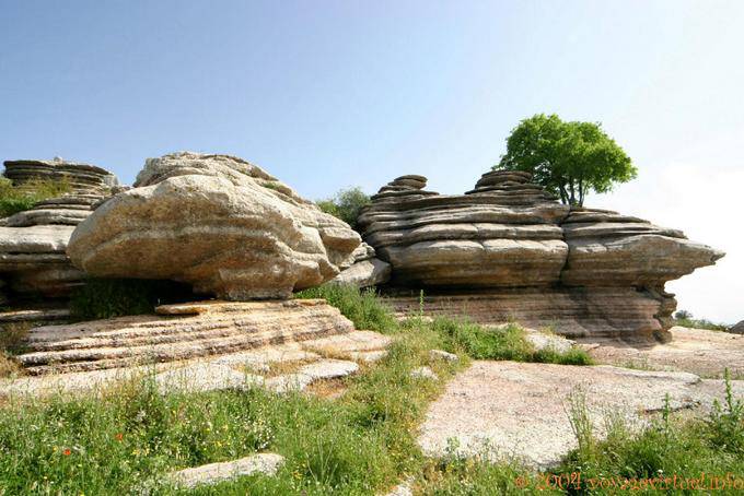 Torcal de Antequera marcado Erosion - Espanha