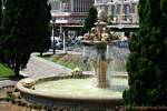 Fountain Av Ramon de Carranza, em Cádiz, Espanha.