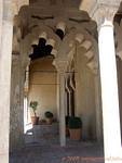 Arcos cúspides para o Alcazaba, Malaga, Espanha.