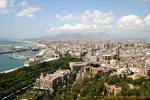 Vista da cidade de Málaga, Espanha.