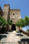 Torre del Cristo, Alcazaba, Malaga, Espanha.