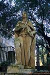 Estátua do rei Alcazar Cordoba, Espanha.