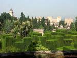 Jardines del Generalife Bajos, Alhambra, Granada, Espanha.