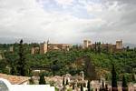 Vista geral da Alcazaba, Granada, Espanha.
