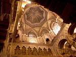 Grande Dome acima do mihrab, Grande Mesquita de Córdoba, Espanha.