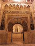 Outra imagem do Mihrab construído em tempo Alhakén II, Cordoba Mezquita, Espanha.