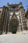 Porta do Principe ou de San Cristóbal, Catedral de Santa María da Sedea, Sevilha, Espanha.