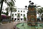 Fountain, Plaza de España, Vejer de la Frontera, Espanha.
