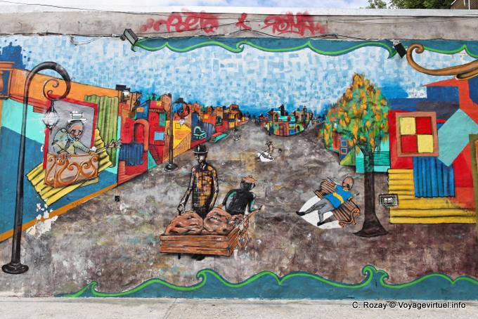 La Boca, ângulo Lamadrid e Valle Iberlucea, Buenos Aires - Argentina