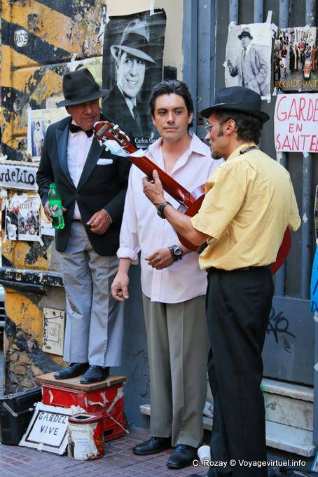 Montserrat, Avenida Defensa, os jogadores de tango, Buenos Aires - Argentina