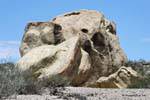 Forma estranha, Ischigualasto, Valle de la Luna, Argentina.