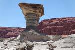 Pedra Mushroom, Ischigualasto, Vale da Lua, Argentina.