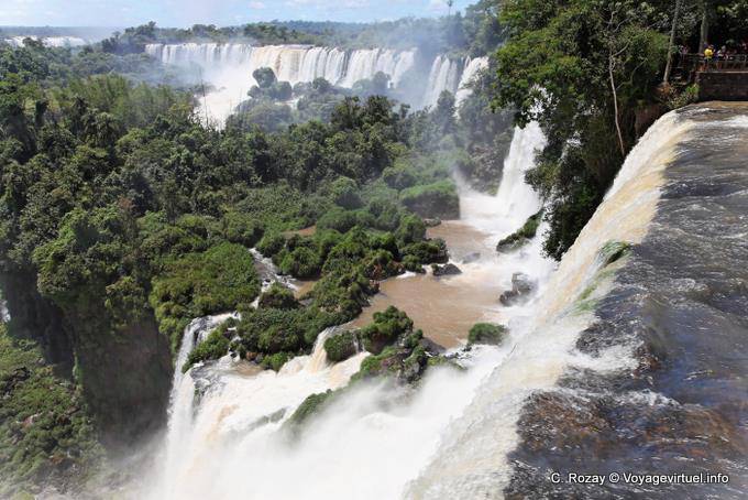 Panorâmica da cachoeira Bossetti, Puerto Iguazu Cataratas - Argentina