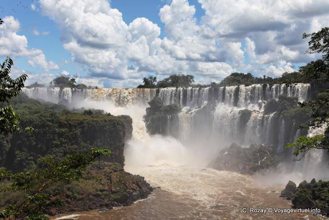 Cachoeiras Grupo direito da Isla San Martin, Cataratas do Iguaçu - Argentina