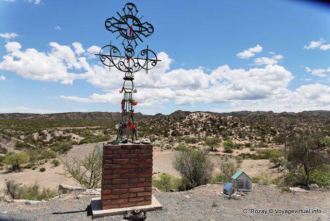 Panorama do santuário Difunta Correa, Vallecito, Província de San Juan - Argentina