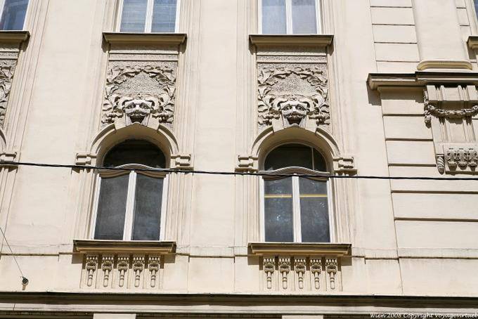 Fleischmarkt, detalhe fachada - Viena - Austria