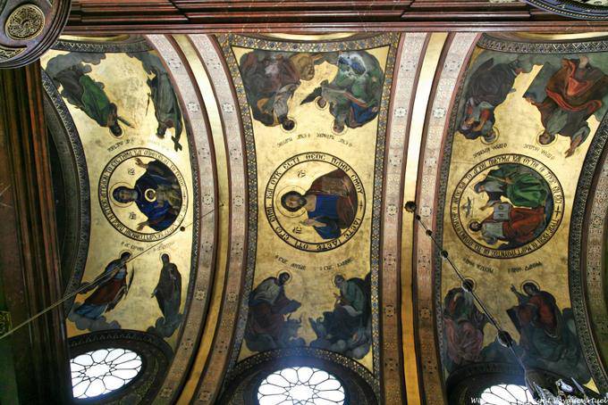 Fleischmarkt, Griechische Kirche, detalhes do teto - Viena - Austria