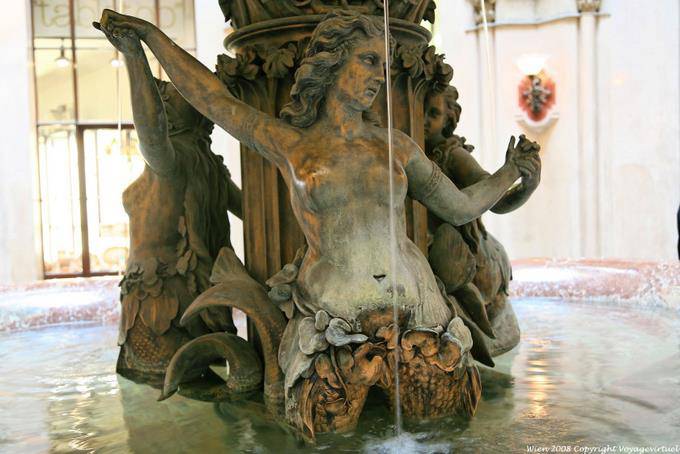 Freyung Ferstel Palace, fonte close-up - Viena - Austria