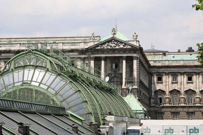 Estruturas metálicas estufas Jugendstil, que abriga uma coleção de borboletas - Viena - Austria