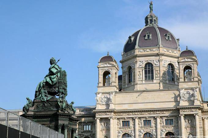 Museu Kunsthistoriches, cúpula da Place Marie Thérèse - Viena - Austria