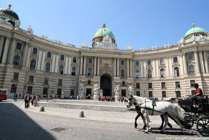 Michaeler Platz, vista geral Michaelertor - Viena - Austria