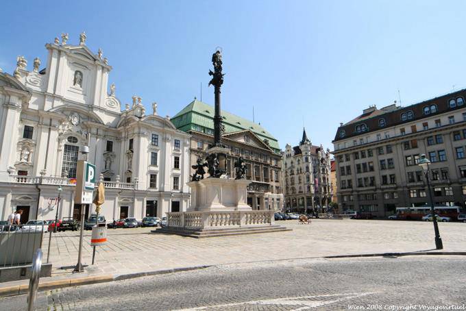 Platz Am Hof, Mariensäule, a coluna Virgin - Viena - Austria
