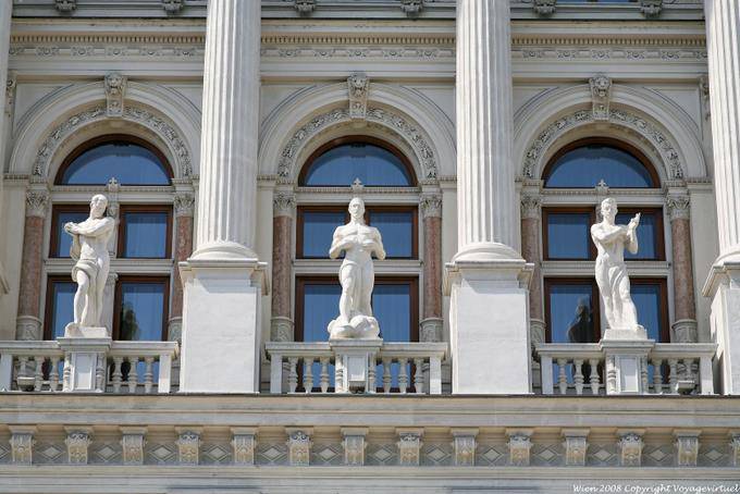 Schmerling Platz Justizpalast fechar-se - Viena - Austria